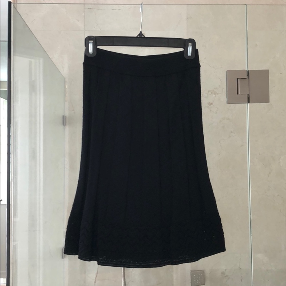 AUTHENTIC. NWT. Black Missoni skirt (lined)